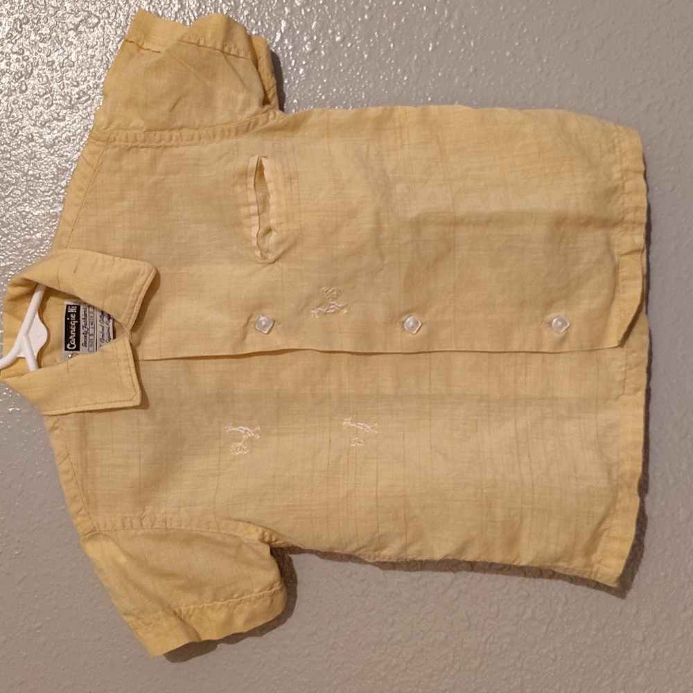 Vtg Carnegie Hi Society's Fashion Boys Button Down Shirt Size 5